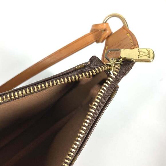 LOUIS VUITTON Brown Monogram Canvas Pochette Pouch - Picture 10 of 13
